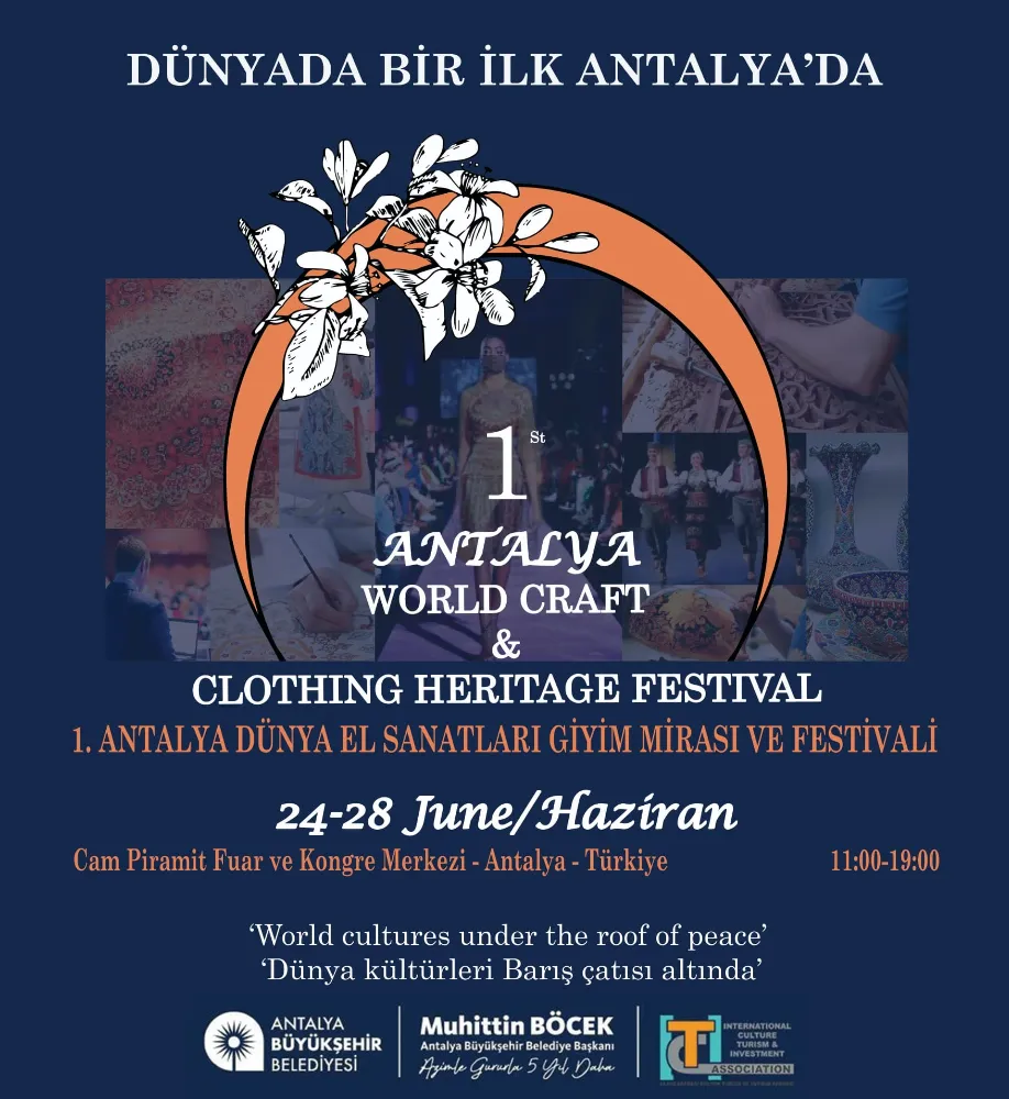 Antalya’da Dünya El Sanatları ve Giyim Mirası Festivali