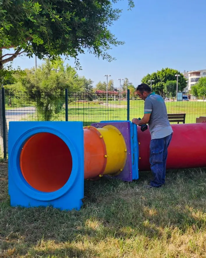 MANAVGAT BELEDİYESİ’NDEN KÖPEK EĞİTİM PARKI’NA YENİ PARKURLAR