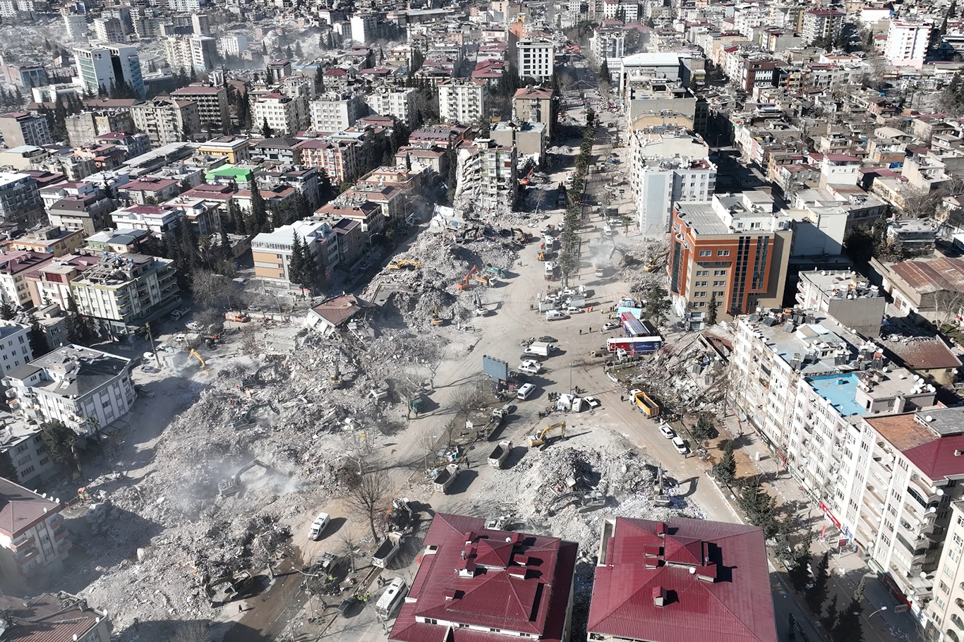 Depremin ikinci haftasında Kahramanmaraş drone ile görüntülendi