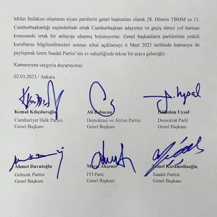 İMZA ATMAYI BİLE BİLMEYEN LİDERLER  VAR!